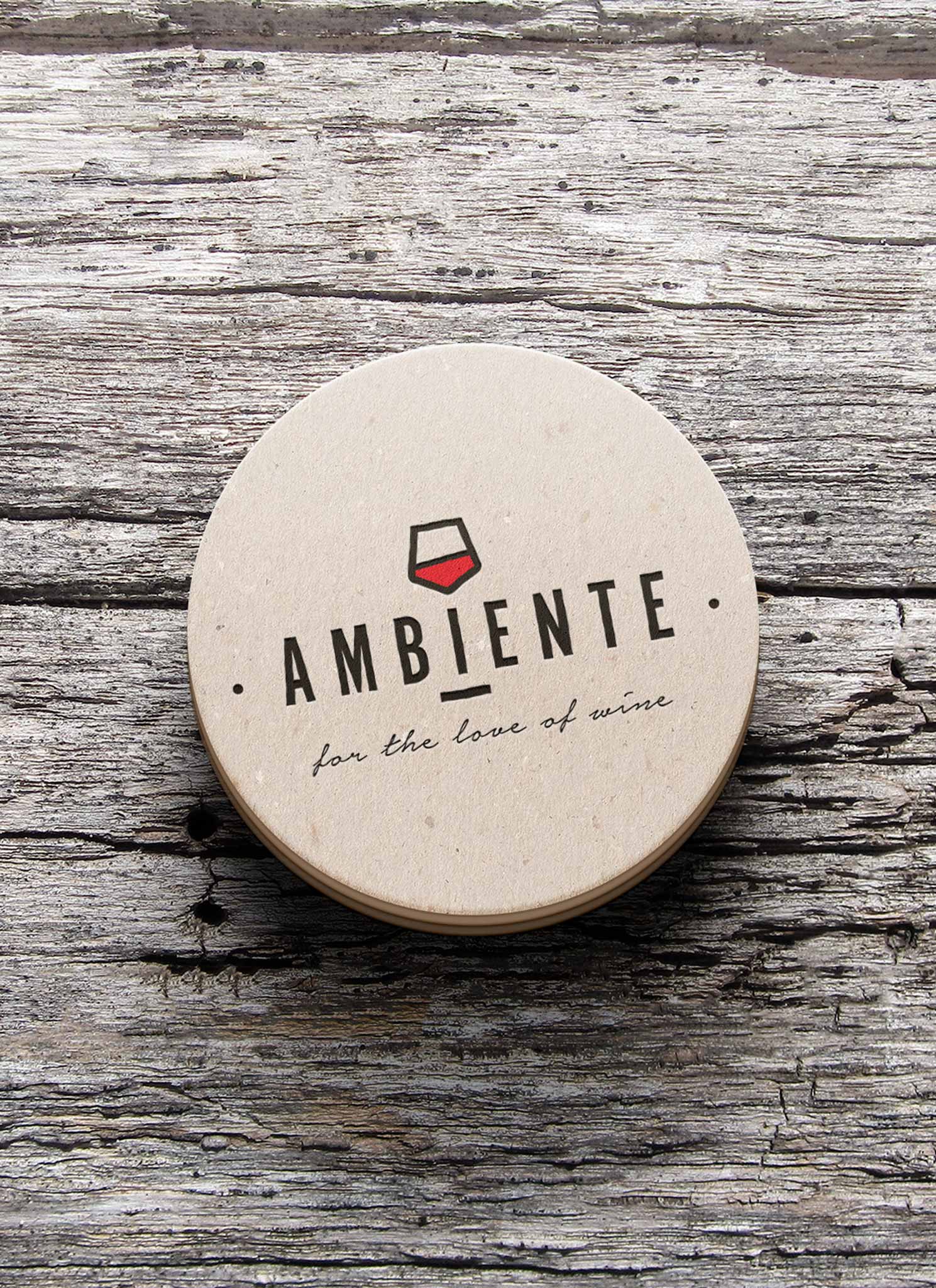 Logo ontwerp en branding voor Ambiente Wines