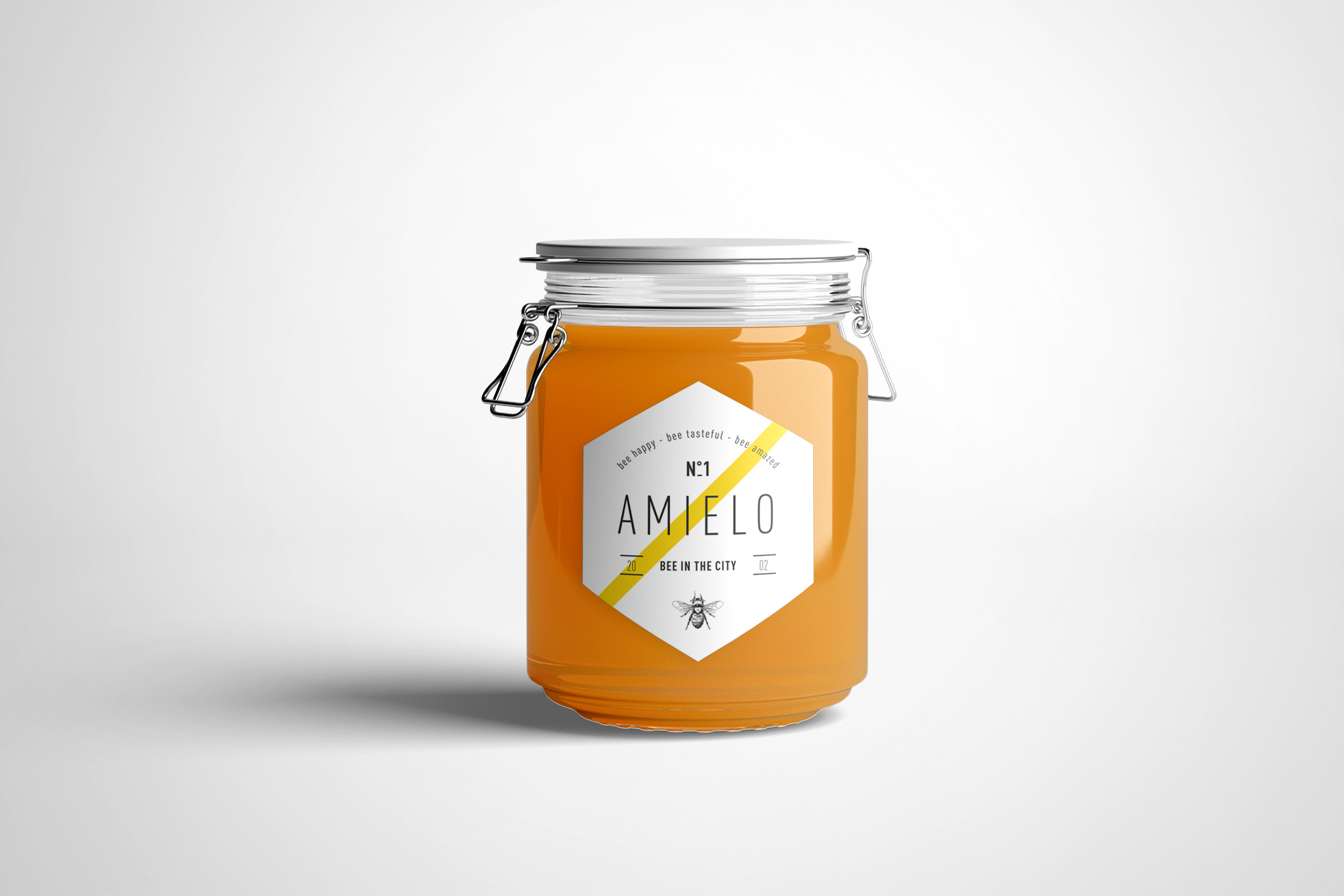 Logo ontwerp en branding voor Amielo honing