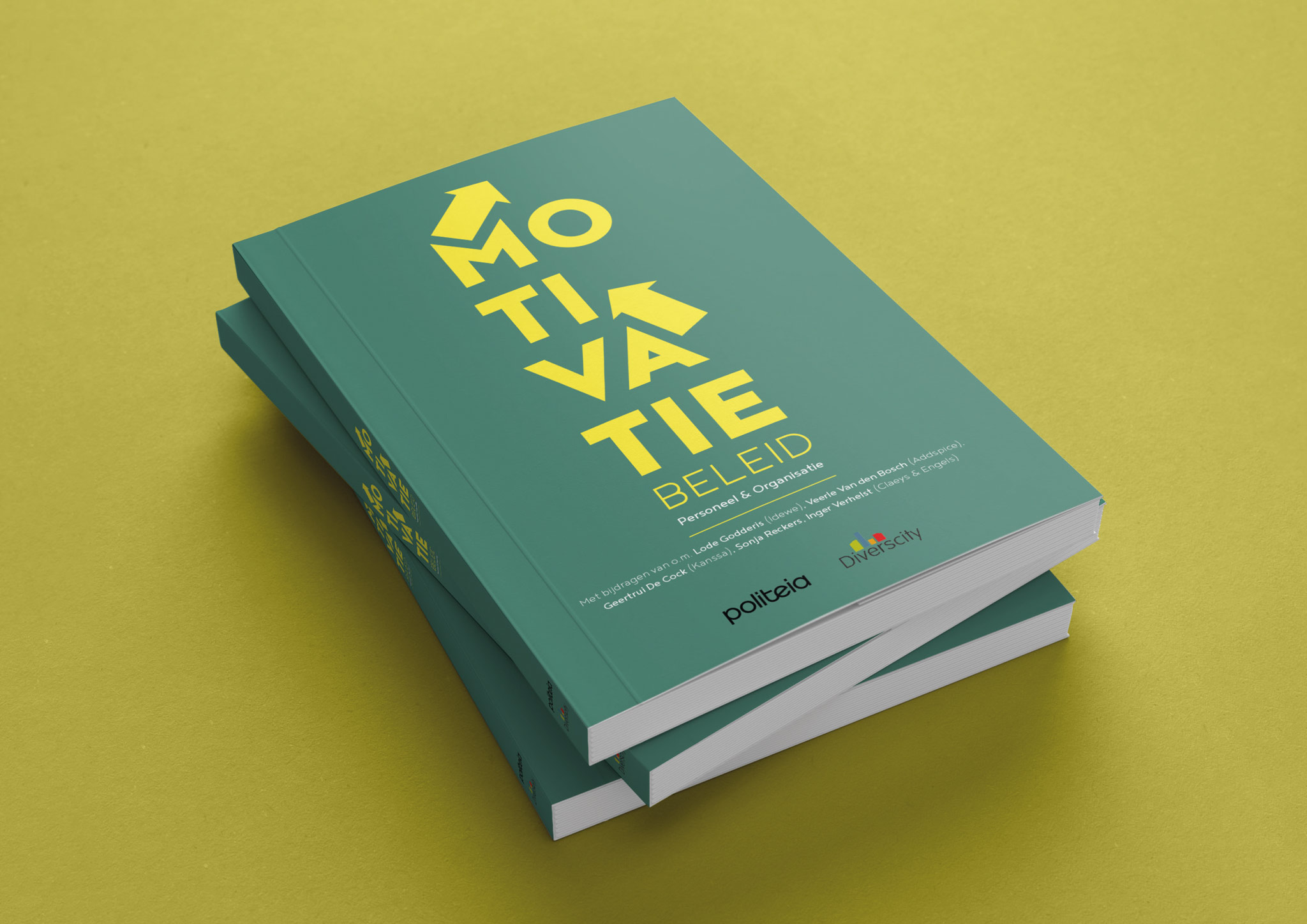 Cover ontwerp voor een boek over motivatiebeleid van uitgeverij Politeia