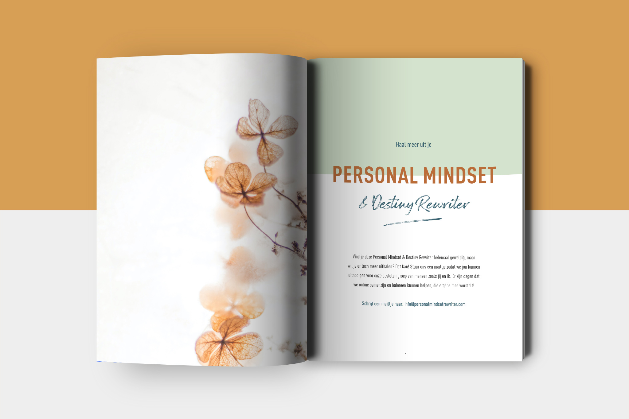 vormgeving werkboek Personal mindset & destiny rewriter